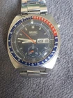Vintage Men Watch Seiko Chronograph 6139 6002 Pogue Watch Work