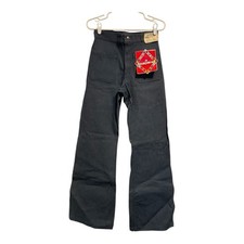 Vintage Seafarer Jeans Mens 28x34 Blue Bell Bottom Flare Navy Dungaree Talon Zip