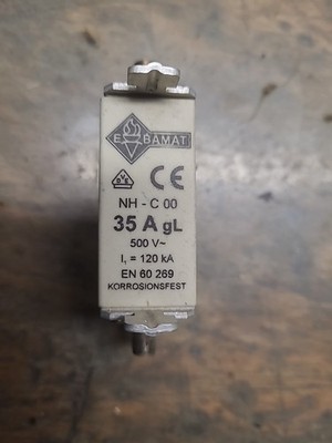 1x EBAMAT NH-C 00 Sicherung  35 A  500V
