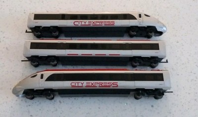 HORNBY HITACHI CLASS 395 CITY EXPRESS R1239 TRAIN POWER CAR DUMMY CAR + COACH