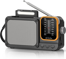 Radio Portatile FM/AM, Radio Portatile Ricaricabile 2400Mah, Radiolina Portatile