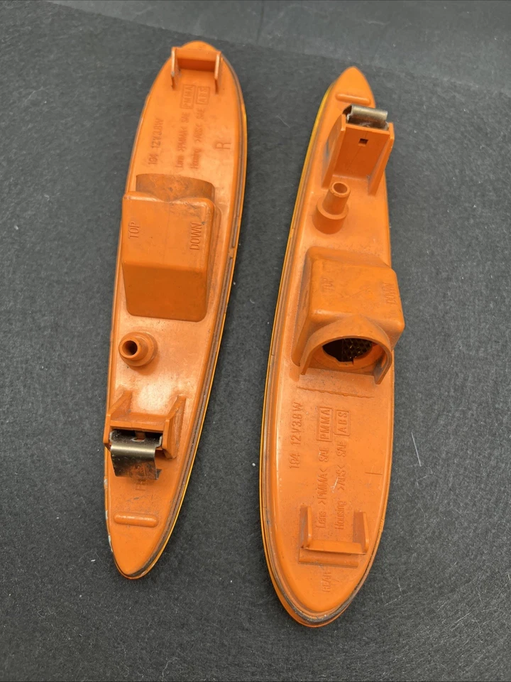 2000-2003 Nissan Maxima Orange Parking Side Marker Lights Lamp Front Left Right - Image 2 of 4
