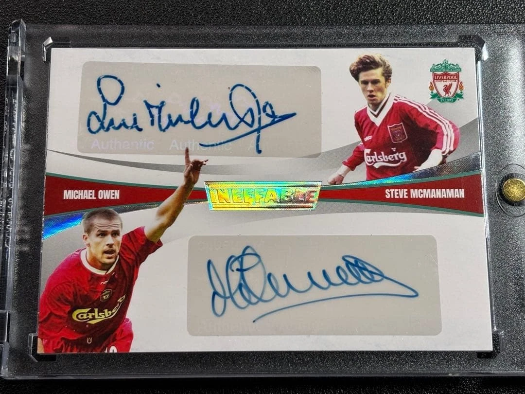 Michael Owen Autographed Soccer Sports Trading Cards & Accessories