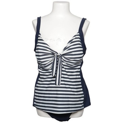 Giada, Bikini, Größe: 48, Elasthan/Polyamid/Polyester, Blau/Weiß, Streifen #Zze