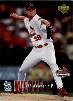 2006 Cardinals Upper Deck World Series Champions #24 Jeff Weaver - BB