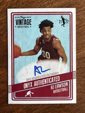2021-22 Onyx Vintage AJ Lawson #VAAL Auto Rookie South Carolina Toronto Raptors