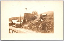 Bingham Canyon, Utah Wooden & Brick Buildings Mining Town Postcard Photo