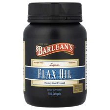 Barlean s Lignan Flax Oil 100 Softgels Gluten-Free