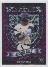 2021 Panini Chronicles Crusade Purple Velocity Prizm Corey Ray #12 0fp5