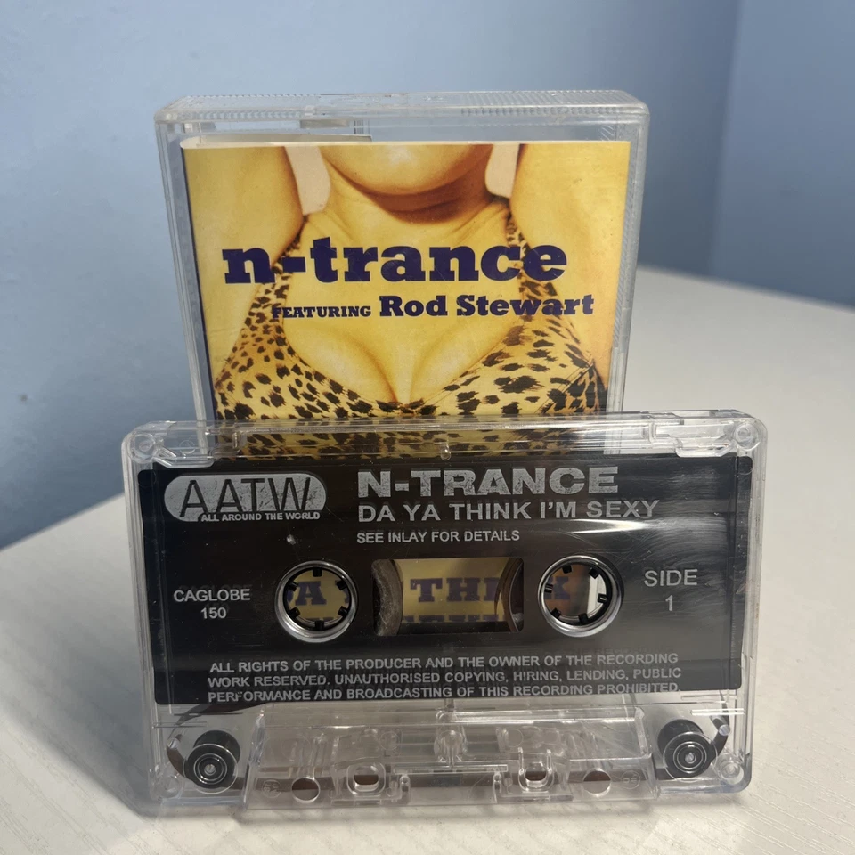 N-Trance Rod Stewart Da Ya Think I'm Sexy 2 track cassette single cassingle - Image 2 of 3