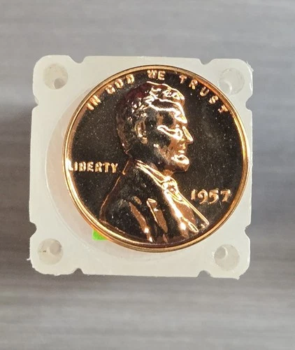 1957 P Proof Lincoln Wheat Penny  "Stunning details Uncirculated Gem" A-574