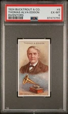 1924 Bucktrout & Co INVENTORS #8 THOMAS ALVA EDISON PSA 6 EX-MT