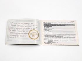 Super Off Road Nintendo NES Cuaderno de instrucciones Nota FAH