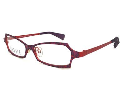 Lafont Issy & La Eyeglasses Frames BIBI 651 Purple Pink Red Floral 51-14-130