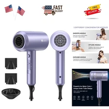 Professional Ionic Hair Dryer, Powerful 1800W Fast Drying Low Noise Blow Drye...