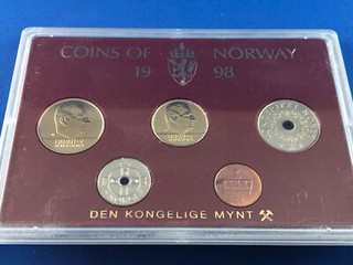 NORWAY COINS OF NORWAY 1998 UNCIRCULATED COIN SET (K10)