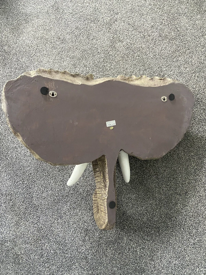 RARO Elefante Africano Exótico Cabeza de Trofeo Grande Montaje en Pared Escultura Toscano R115 Foto 4 de 4