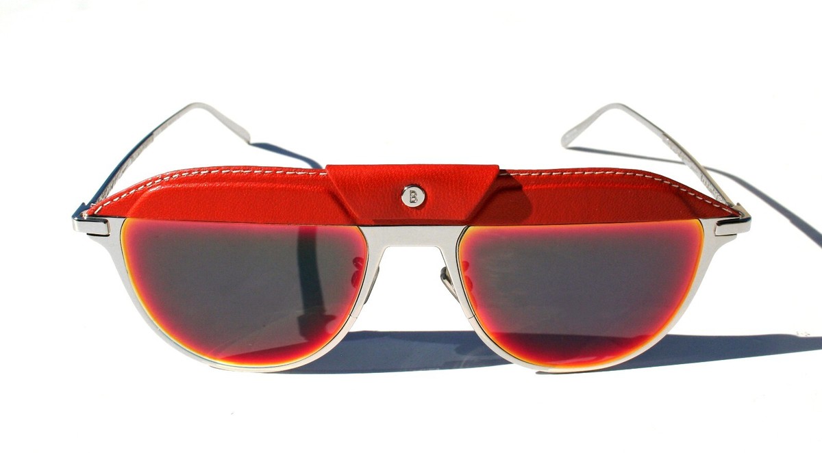 Berluti Sunglasses Phoenix Metal & Leather BL40026U in Case & Box