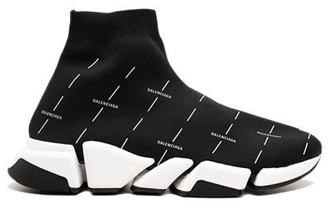Balenciaga Speed 2.0 Sneaker Black Logo Licence Printed - 1 of 1