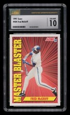 1991 Score Fred McGriff #404 HOF Toronto Blue Jays CSG 10 GEM MINT