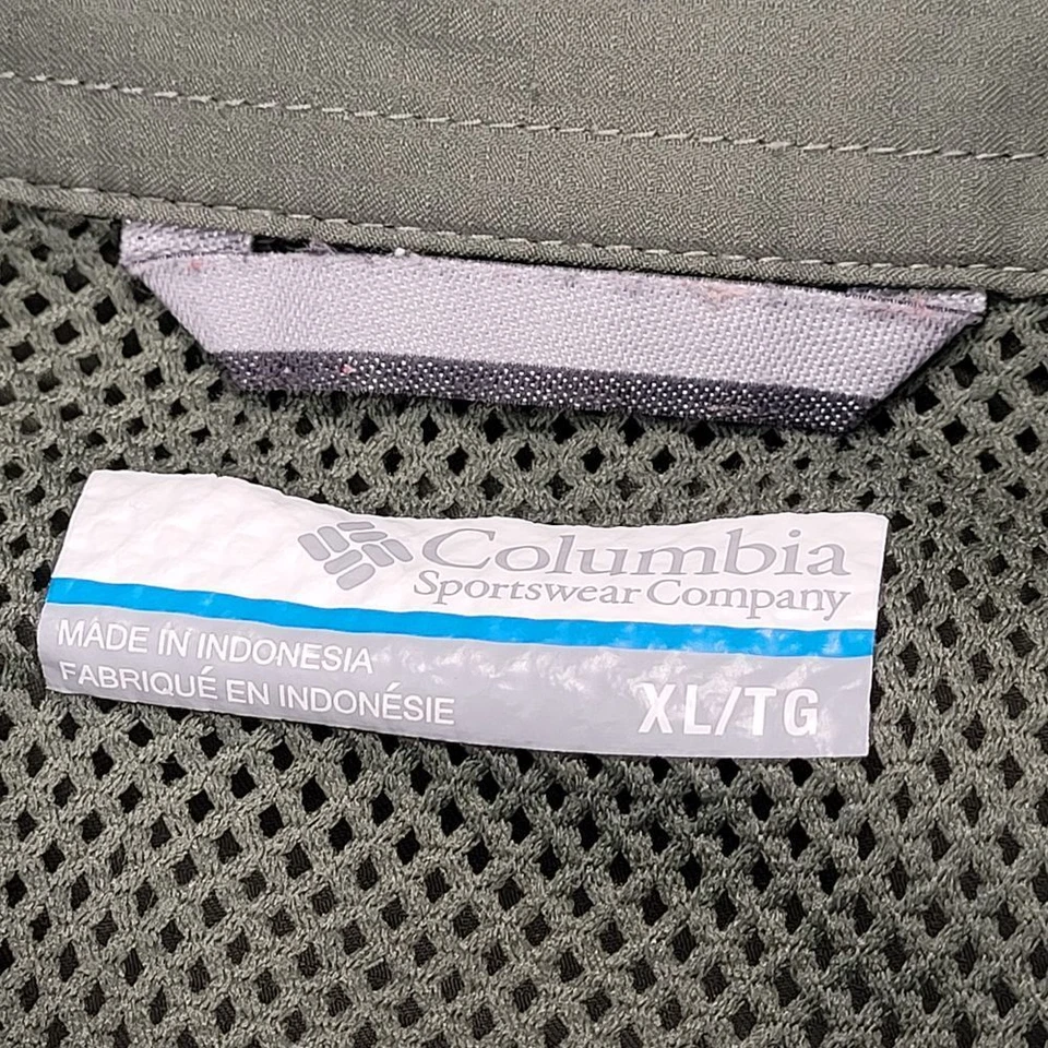 Columbia Sportswear 户外远足纽扣衬衫通风速干 XL — 第 2/4 张图片