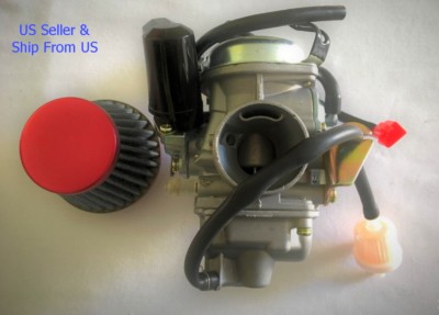 GY6 Yerf Dog Spiderbox GX150 Go Kart Carburetor Air Gas Filter 24mm 32mm  42mm