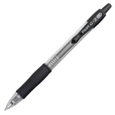 Pilot G2 Retractable Gel Ball Point Pen 0.38mm Ultra Fine Black Office School