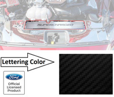 Radiator Cover Trim Plate Supercharged Black Carbon Fiber For 2015-17 Mustang Gt Radiator Cover Trim Plate Supercharged Black Carbon Fiber For 2015-17 Mustang Gt