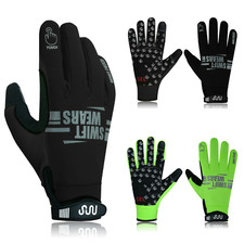 Winter Cycling Bike Gloves Waterproof Thermal Windproof Warm Gloves Hi-Viz MTB