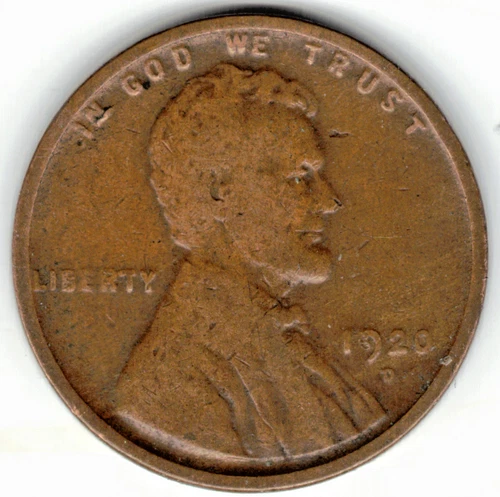 1920 D Lincoln cent in VERY GOOD condition ~ PLEASE SEE THE SCAN   stk 314