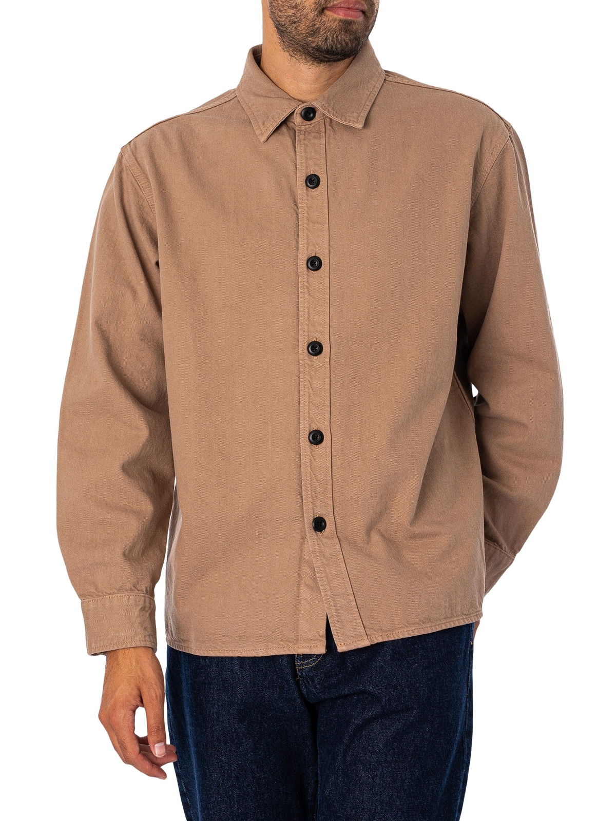 Мужская рубашка Edwin Sebastian, коричневая