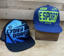 ESX360 E Sport Pro Gamer And Cyber Gamer Snapback Hat Lot 2 Youth Size New