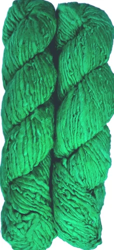 100 Grams Himalaya Recycled Green Soft Sari Silk Yarn Hand Knitt Woven 1 Skein