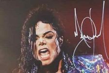 Autografo Michael Jackson foto grande 20x30 cm autografo Jacko