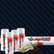 MYDIPKIT Hydro Dipping Water Transfer Print KIT DD-986 Blue/Blk Carbon Fiber