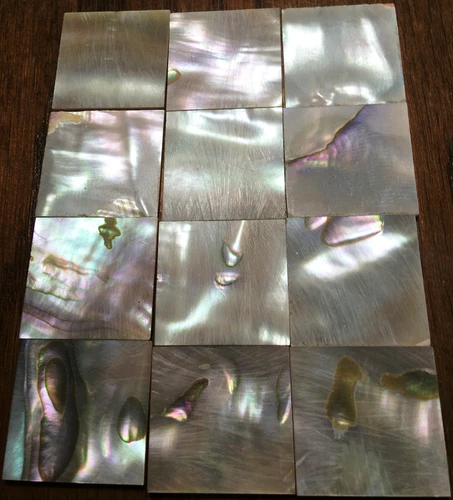 30.0 grams (12pcs) Abalone Fretboard Inlay NOS Gibson Kalamazoo Factory Lot-11
