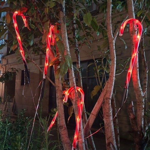 5PCS Candy Cane Solar Power Christmas Light OutdoGV Garden Christmas Tree Decor - Picture 5 of 7