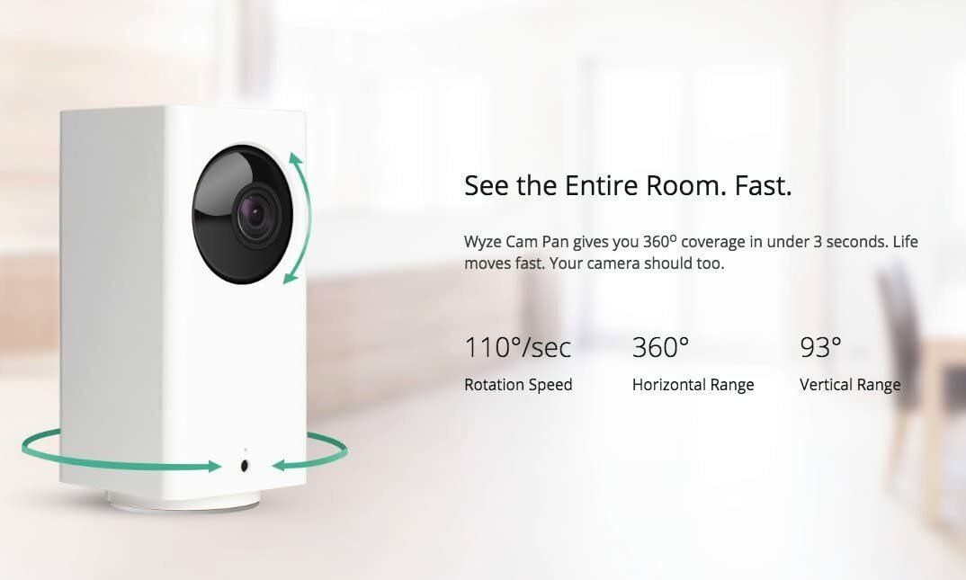 Wyze Cam 1080p Pan Tilt Zoom Wi-Fi Indoor Smart Home Camera with Night  Vision