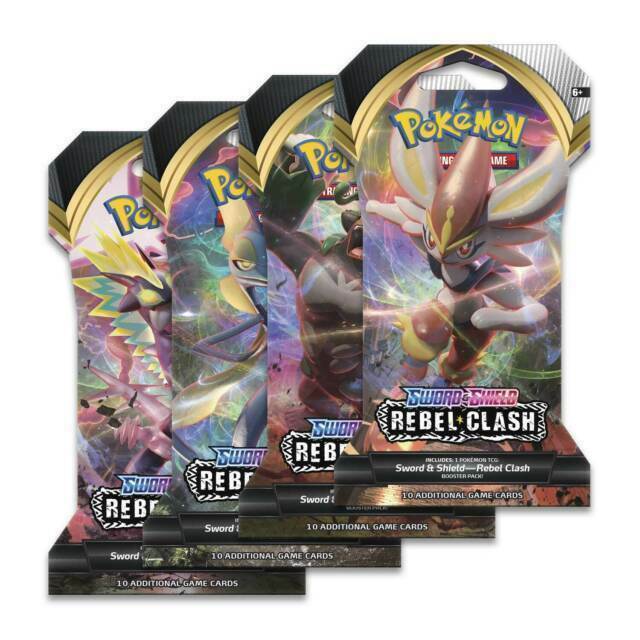 Pokemon Sword Shield Rebel Clash Vmax Ex Gx Booster Box Tcg ▻   ▻ Free Shipping ▻ Up to 70% OFF