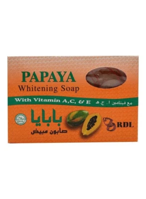 RDL Papaya Whitening Soap fresh &Brightenin look For All Type Of Skins 135g