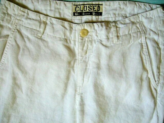 Pantalon lin blanc Closed 38 (taille italienne 40) - Photo 2/4