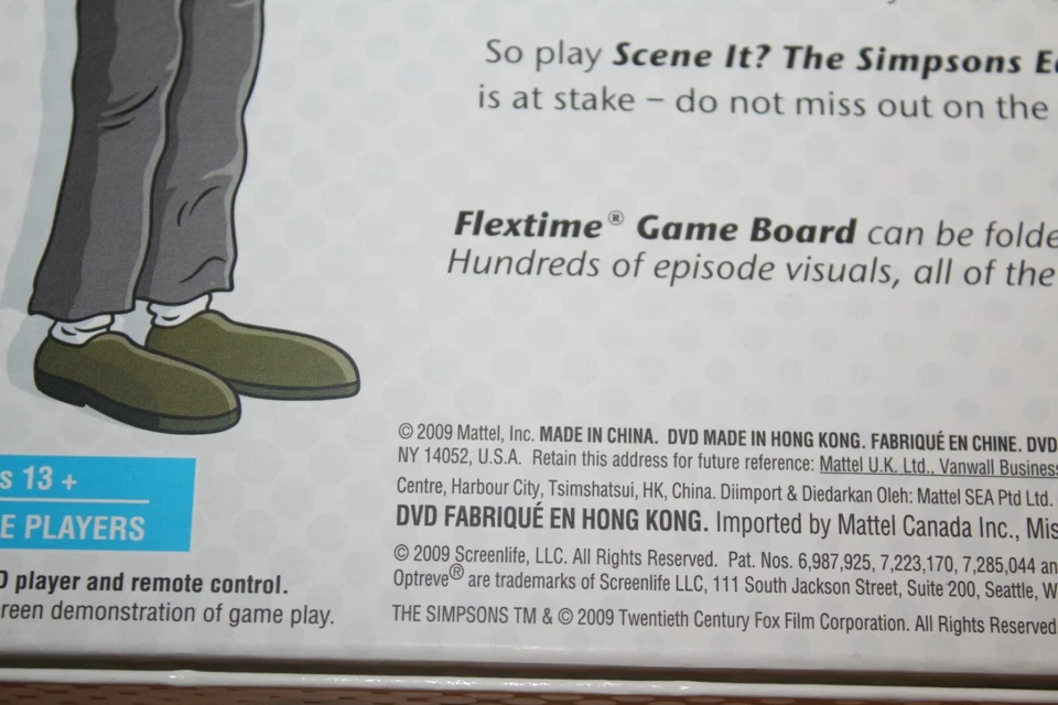 THE SIMPSONS Scene It DVD Game Trivia Mattel Board Game NIOB 2009  - Image 4 of 4