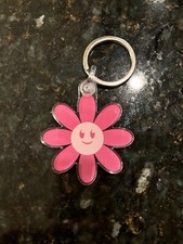 Pink Flower Keychain - Hand Designed - Brand New