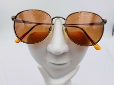Vintage Tura 725 Bronze Gold Metal Oval Sunglasses Japan FRAMES ONLY