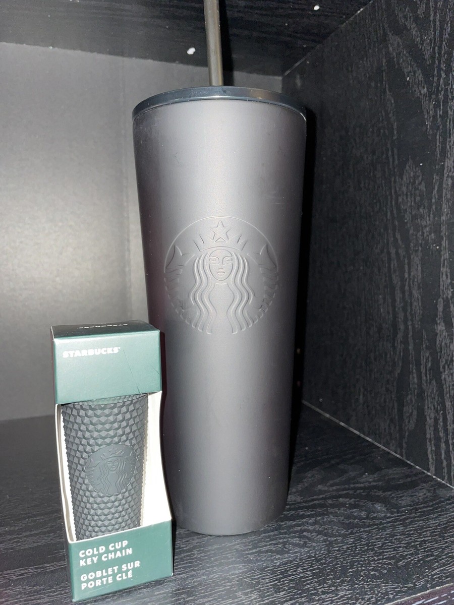 Starbucks 2022 Soft Touch Matte Black Venti 24oz Tumbler Cup NEW HTF
