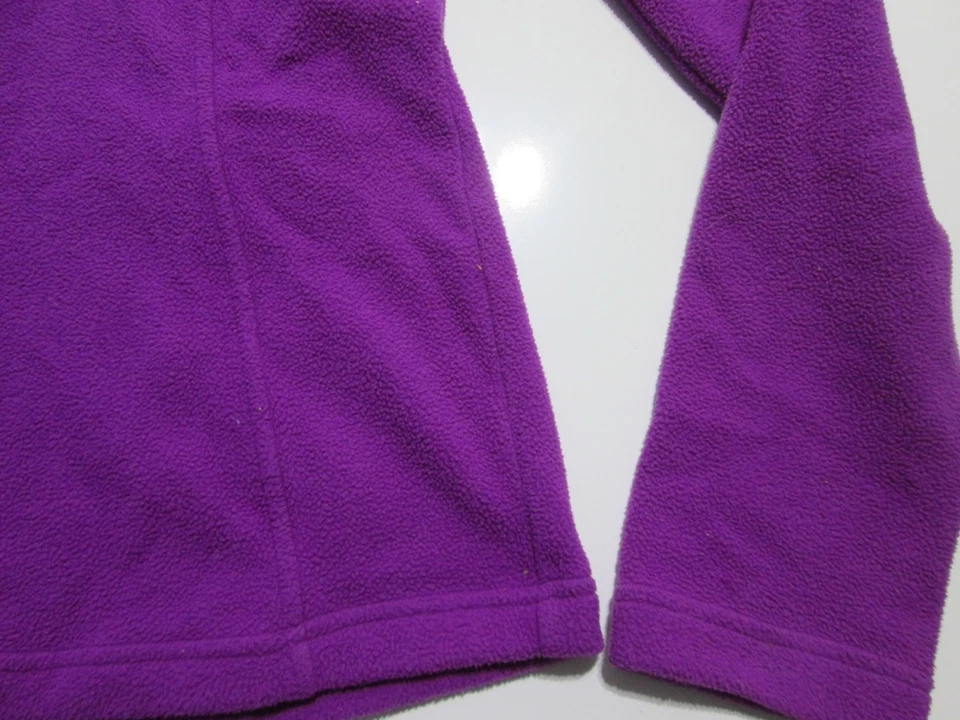 Camisa polar Lucy para mujer talla XS púrpura manga larga botones logotipo ropa deportiva Foto 3 de 4