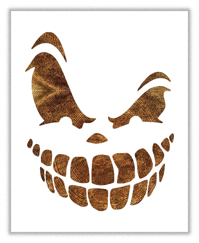 Printable Cookie Monster Pumpkin Stencil