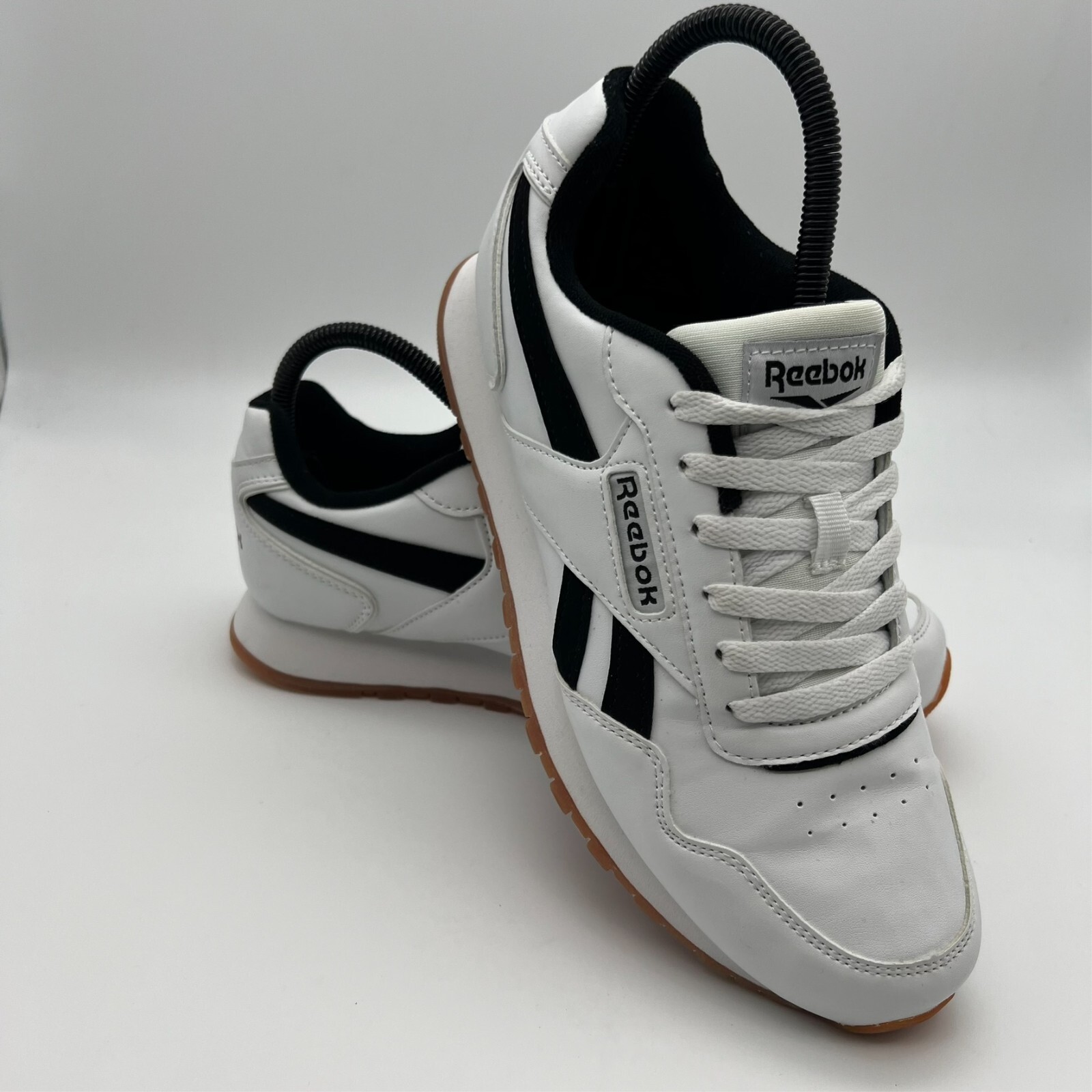 SAOLA Scarpe da donna Reebok taglia 8 5 classiche Harmon bianche casual sneaker suola gomma pelle