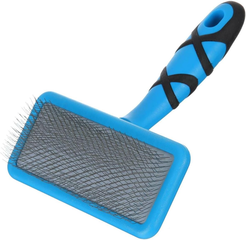 Flat Slicker Brush, Excellence in Animal Grooming, Flat Backed Soft Slicker Brus