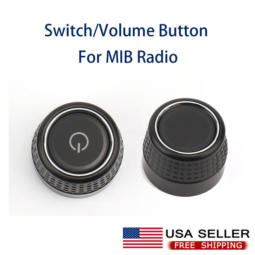 2X For VW RCD360 RCD440 RCD410 280 280C MIB Car Radio Knob Button Turn